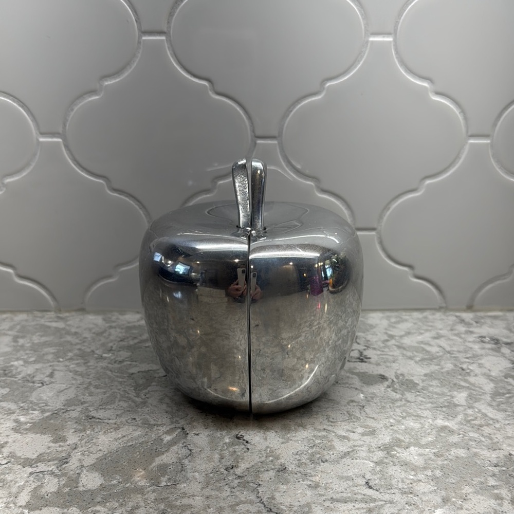 Silver Apple Bookends